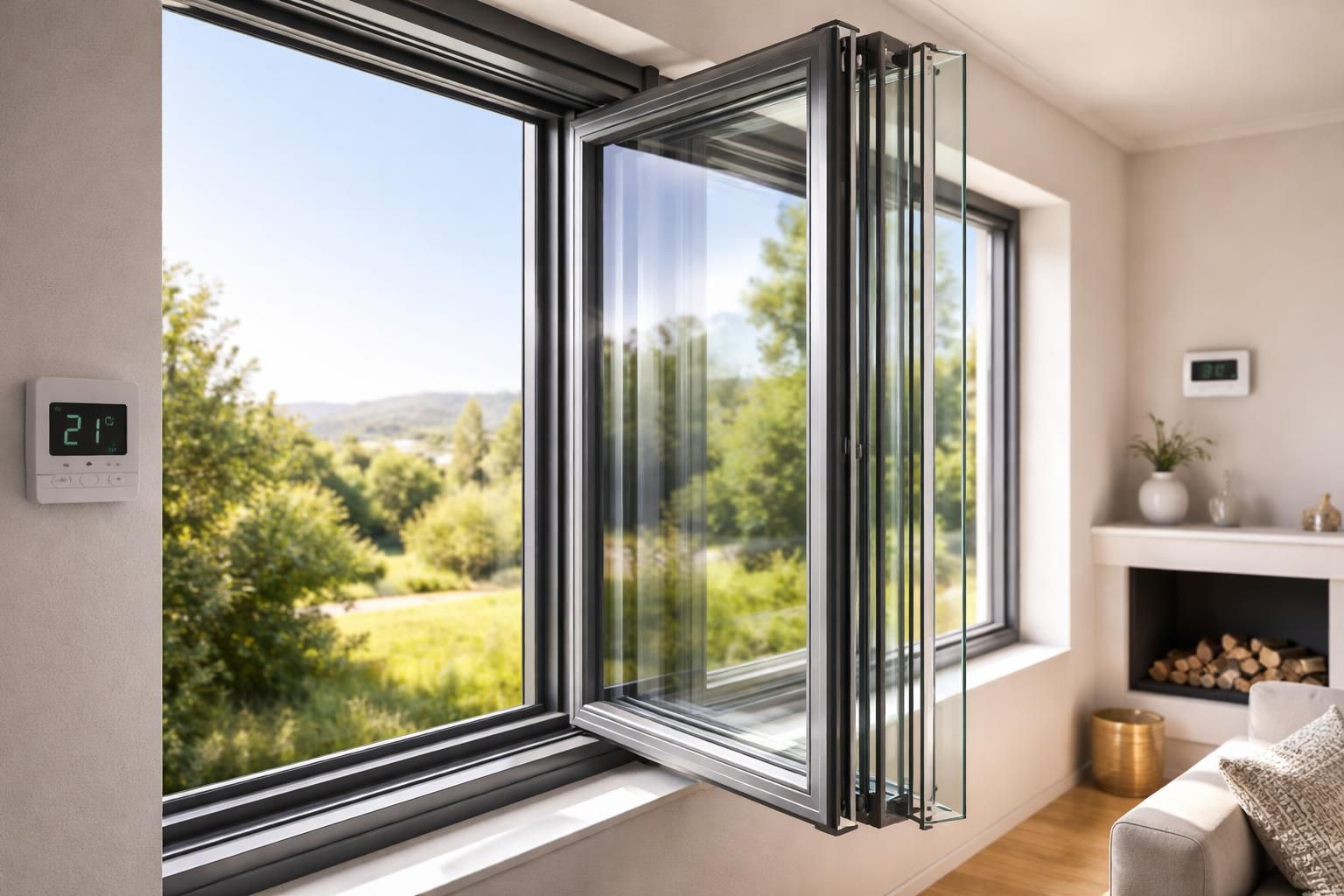 découvrez comment une fenêtre avec quadruple vitrage peut significativement réduire vos factures d'énergie en améliorant l'isolation thermique de votre maison.