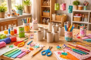 découvrez des idées créatives de diy avec des rouleaux de papier toilette pour recycler et décorer facilement votre maison.