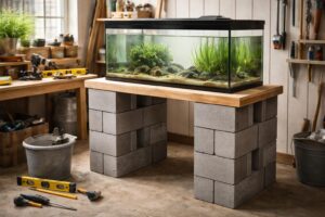 découvrez comment construire un meuble d'aquarium solide et durable avec des parpaings grâce à notre guide diy facile à suivre.
