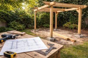 découvrez les erreurs fréquentes à éviter lors de la création du plan d'une pergola en bois pour garantir une construction solide et esthétique.