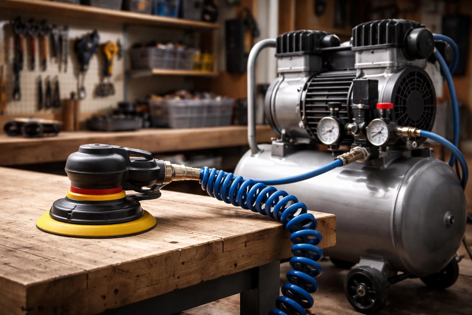 découvrez comment choisir le compresseur idéal pour optimiser l'utilisation de votre ponceuse orbitale pneumatique. guide complet des critères essentiels pour un choix efficace et adapté.