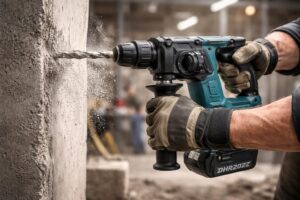 découvrez notre test complet du perforateur makita dhr202z, un outil puissant de 18v idéal pour percer le béton avec efficacité et précision.