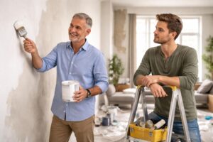 découvrez les responsabilités du bailleur et du locataire concernant la remise en état des peintures dans un logement en location.