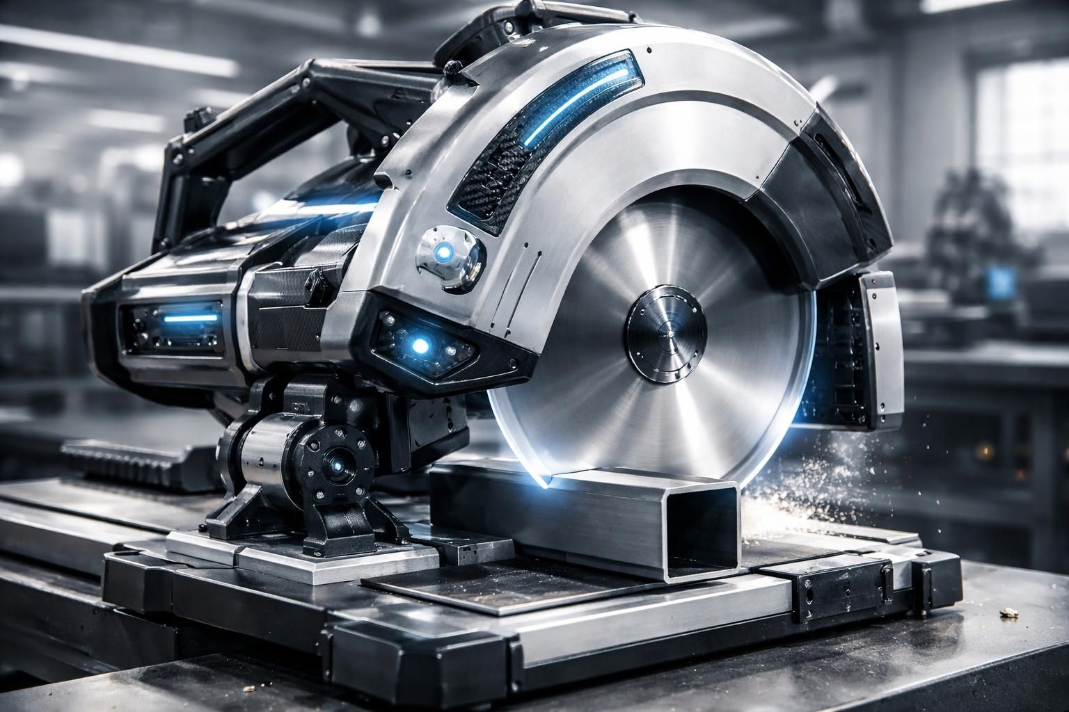 découvrez la tronçonneuse à métaux evolution, la technologie de coupe à froid innovante pour des découpes précises, rapides et sans bavures.