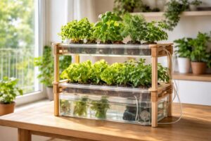 découvrez comment créer un système hydroponique fait maison pour cultiver un potager d'intérieur sain et productif toute l'année.