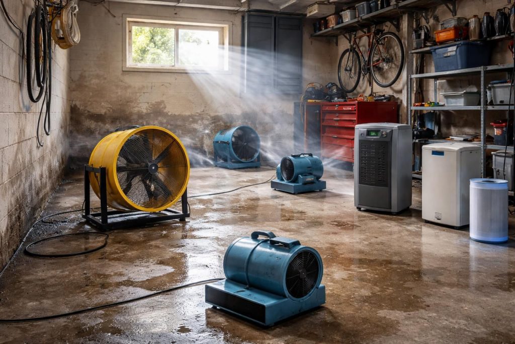 découvrez comment ventiler efficacement un garage humide en utilisant des ventilateurs et d'autres équipements adaptés pour éliminer l'humidité et prévenir les moisissures.