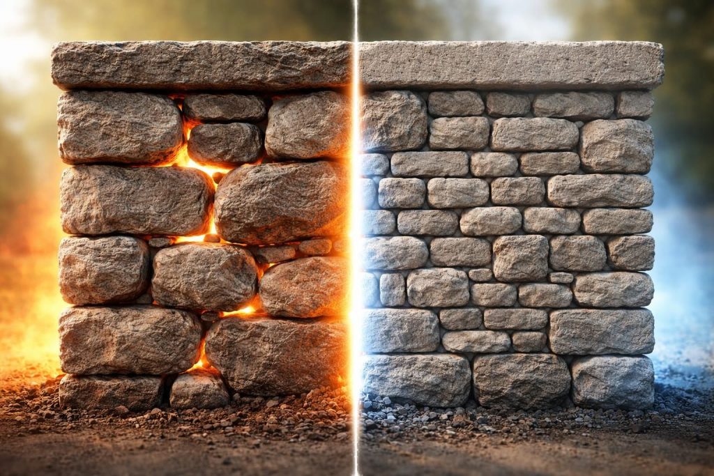 découvrez comment la dimension des moellons influence l'isolation thermique et acoustique de votre maison pour un habitat plus confortable et économe en énergie.